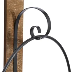 Kirkland's Home Black Hoop Glass Sleeve Wall Sconce, 28 In.- Sconces
