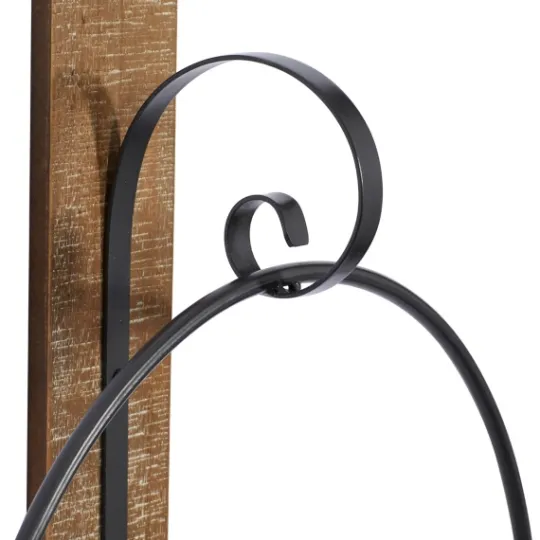 Kirkland's Home Black Hoop Glass Sleeve Wall Sconce, 28 In.- Sconces