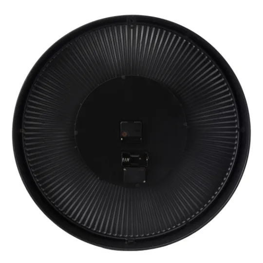 Kirkland's Home Black Iron Frame Bronze Numeral Wall Clock- Clocks