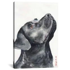 Kirkland's Home Black Labrador Giclee Canvas Art Print, 18X26- Canvas Art