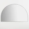 Kirkland's Home Black Linear Half Moon Mirror- Framed Mirrors