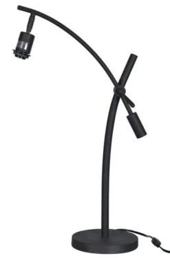 Kirkland's Home Black Metal Adjustable Task Shade Table Lamp- Table Lamps