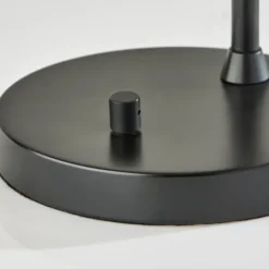 Kirkland's Home Black Metal And Frosted Glass Globe Table Lamp- Table Lamps