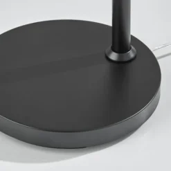 Kirkland's Home Black Metal And Frosted Glass Globe Floor Lamp- Floor Lamps