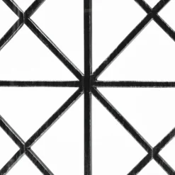 Kirkland's Home Black Metal And Glass Tray- Decorative Trays