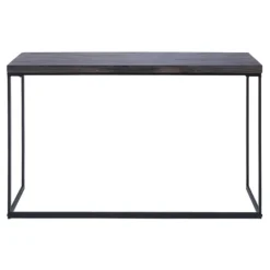 Kirkland's Home Black Metal And Wood Contemporary Console Table- Console Tables