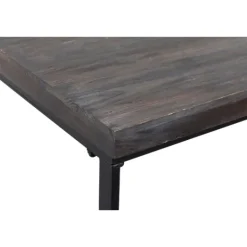 Kirkland's Home Black Metal And Wood Contemporary Console Table- Console Tables