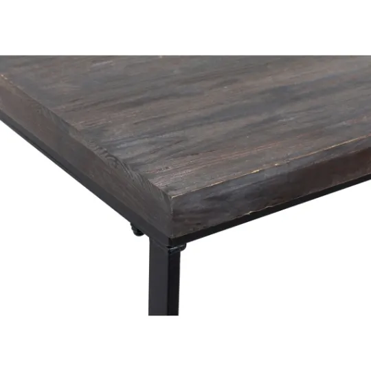 Kirkland's Home Black Metal And Wood Contemporary Console Table- Console Tables