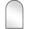 Kirkland's Home Black Metal Arch Frame Wall Mirror- Decorative Mirrors