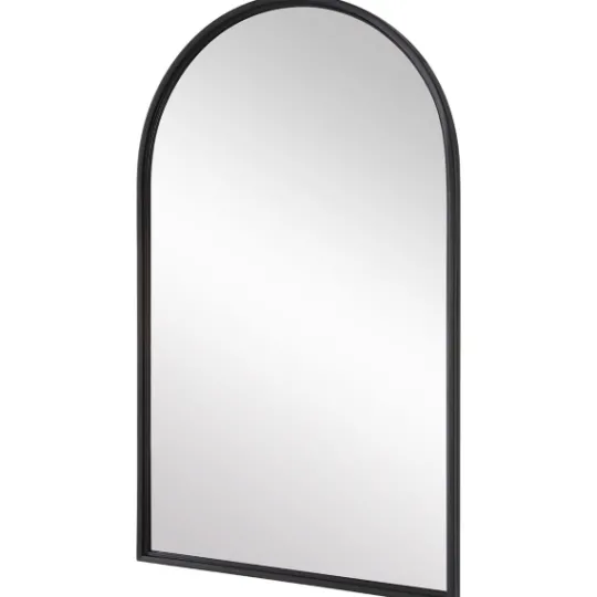 Kirkland's Home Black Metal Arch Frame Wall Mirror- Decorative Mirrors
