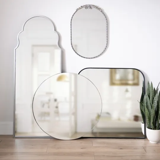 Kirkland's Home Black Metal Arch Mirror- Decorative Mirrors