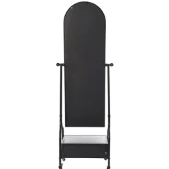 Kirkland's Home Black Metal Cheval Frame Mirror With Drawer- Full Length & Floor Mirrors