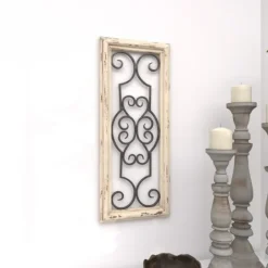 Kirkland's Home Black Metal Farmhouse Scroll Wall Plaque- Wall Plaques