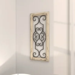 Kirkland's Home Black Metal Farmhouse Scroll Wall Plaque- Wall Plaques
