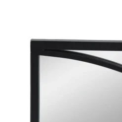 Kirkland's Home Black Metal Geometric Wall Mirrors, Set Of 3- Decorative Mirrors