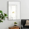 Kirkland's Home Black Metal Linear Mirror, 24X36- Decorative Mirrors