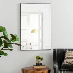 Kirkland's Home Black Metal Linear Mirror, 24X36- Decorative Mirrors