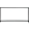 Kirkland's Home Black Metal Mirrored Top Console Table- Console Tables