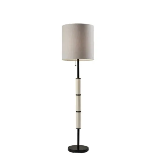 Kirkland's Home Black Metal Modern Accented Floor Lamp- Floor Lamps