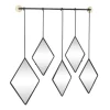 Kirkland's Home Black Metal Nova Hanging Wall Mirror- Decorative Mirrors