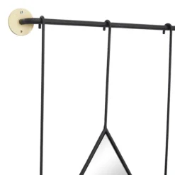 Kirkland's Home Black Metal Nova Hanging Wall Mirror- Decorative Mirrors
