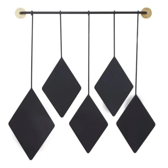 Kirkland's Home Black Metal Nova Hanging Wall Mirror- Decorative Mirrors
