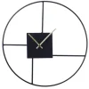 Kirkland's Home Black Metal Open Back Abstract Wall Clock- Clocks