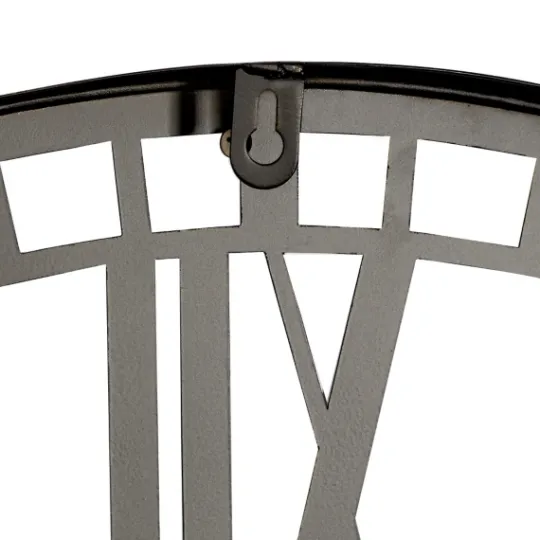 Kirkland's Home Black Metal Open Frame Wall Clock- Clocks
