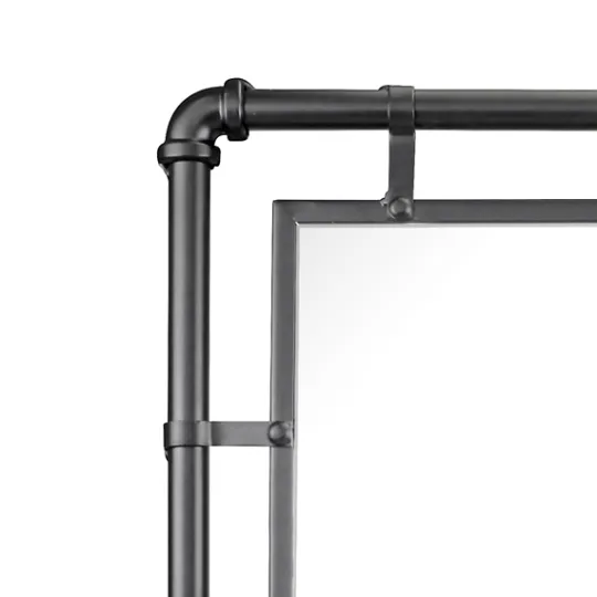 Kirkland's Home Black Metal Pipe Connected Mirror- Decorative Mirrors