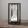 Kirkland's Home Black Metal Rectangle Hourglass, 12 In.- Decorative Accents
