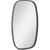 Kirkland's Home Black Metal Rectangular Wall Mirror, 18X31.5 In.- Decorative Mirrors