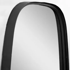 Kirkland's Home Black Metal Rectangular Wall Mirror, 18X31.5 In.- Decorative Mirrors