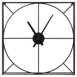Kirkland's Home Black Metal Willet Wall Clock- Clocks