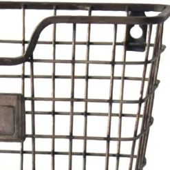 Kirkland's Home Black Metal Wire Mail Wall Pocket- Wall Storage