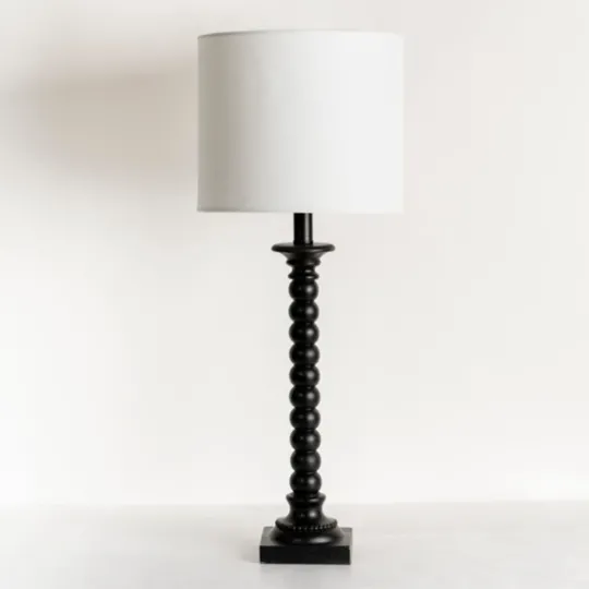 Kirkland's Home Black Modern Spindle Buffet Lamp- Buffet Lamps