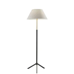 Kirkland's Home Black Modern Tripod Metal Floor Lamp- Floor Lamps