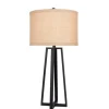 Kirkland's Home Black Molded Metal Table Lamp- Table Lamps