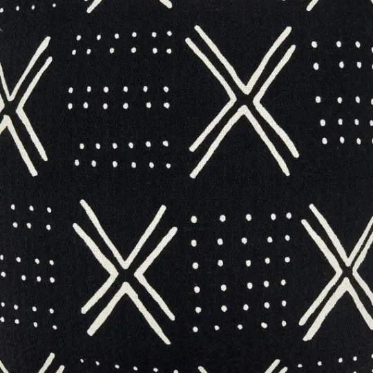 Kirkland's Home Black Mudcloth Cotton Throw Pillow- Pillows