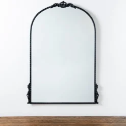 Kirkland's Home Black Ornate Antique Carved Mirror, 25.8X37 In.- Decorative Mirrors