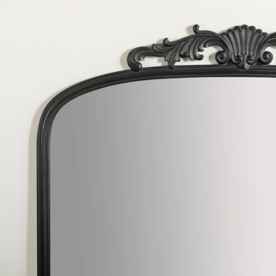 Kirkland's Home Black Ornate Scroll Bordeux Leaner Mirror- Full Length & Floor Mirrors