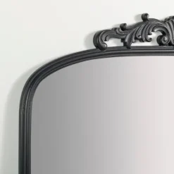 Kirkland's Home Black Ornate Scroll Bordeux Leaner Mirror- Full Length & Floor Mirrors