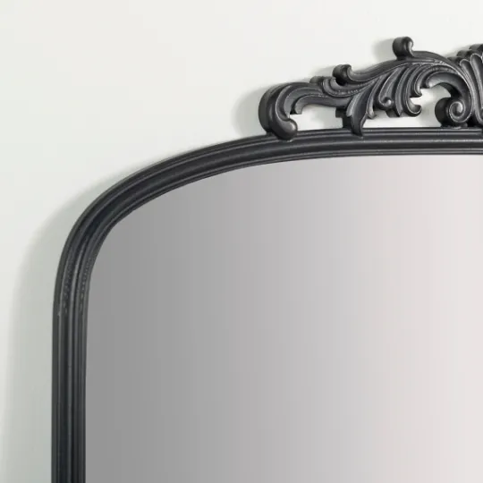 Kirkland's Home Black Ornate Scroll Bordeux Leaner Mirror- Full Length & Floor Mirrors