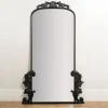 Kirkland's Home Black Ornate Scroll Bordeaux Wood Mirror- Decorative Mirrors