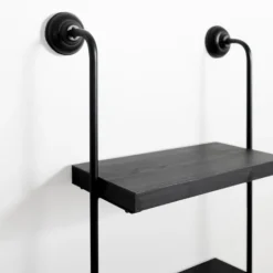 Kirkland's Home Black Pipe 3-Tier Wall Shelf- Shelves