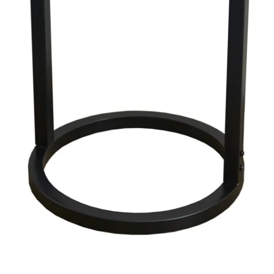 Kirkland's Home Black Rectangle Hanging Shade Table Lamp- Table Lamps