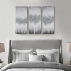 Kirkland's Home Black Rock Stone Canvas Art Prints, Set Of 3- Canvas Art