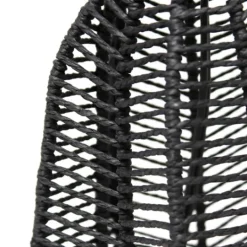 Kirkland's Home Black Rope Woven Table Lamp- Table Lamps