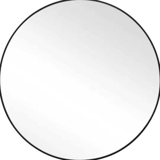 Kirkland's Home Black Round Simple Frame Large Wall Mirror- Framed Mirrors