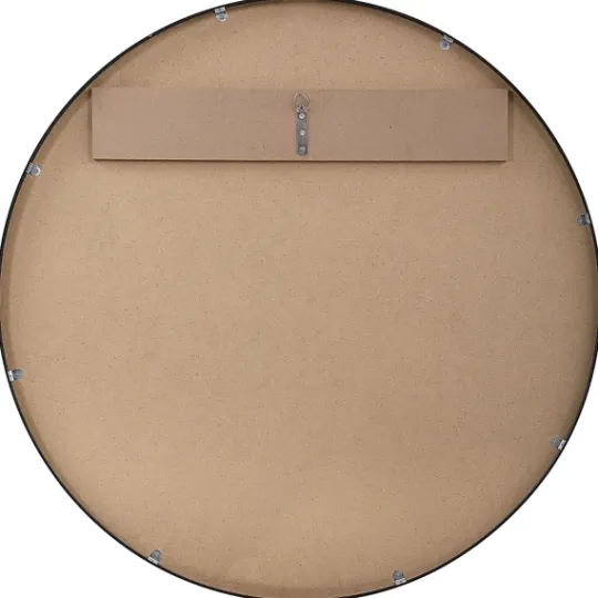 Kirkland's Home Black Round Simple Frame Large Wall Mirror- Framed Mirrors