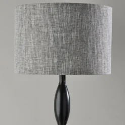 Kirkland's Home Black Slim Hourglass Floor Lamp- Floor Lamps